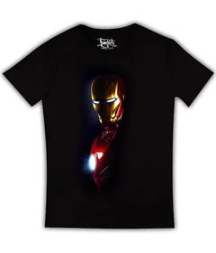 Железный Человек портрет на черной